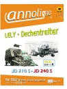 LELY- Dechentreiter Mähdrescher Typen JD 210/240S & Hurth Getriebe Typ 829/1 K Bild- Bedienungsanleitung & Bild- Ersatzteilliste & Explosionszeichnungen - annoligno 982